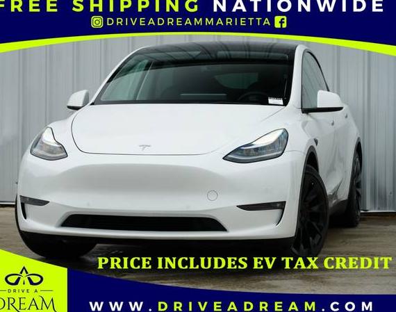 TESLA MODEL Y 2021 5YJYGDEE0MF215010 image